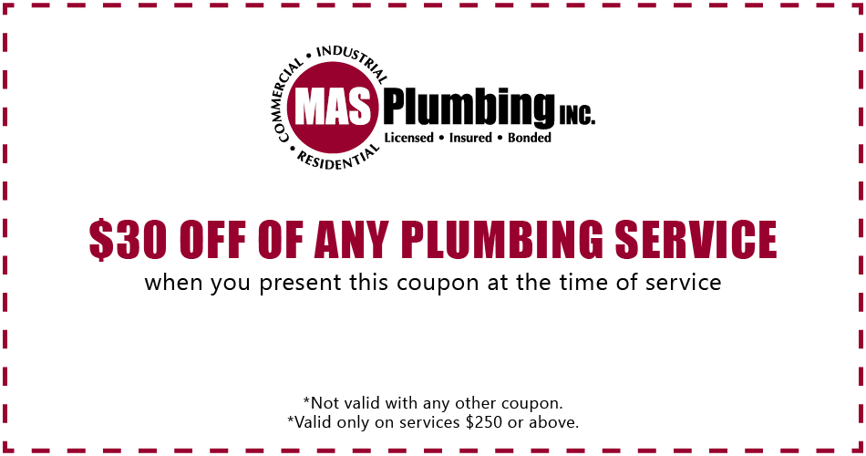 $30 off Any Plumbing Service Coupon